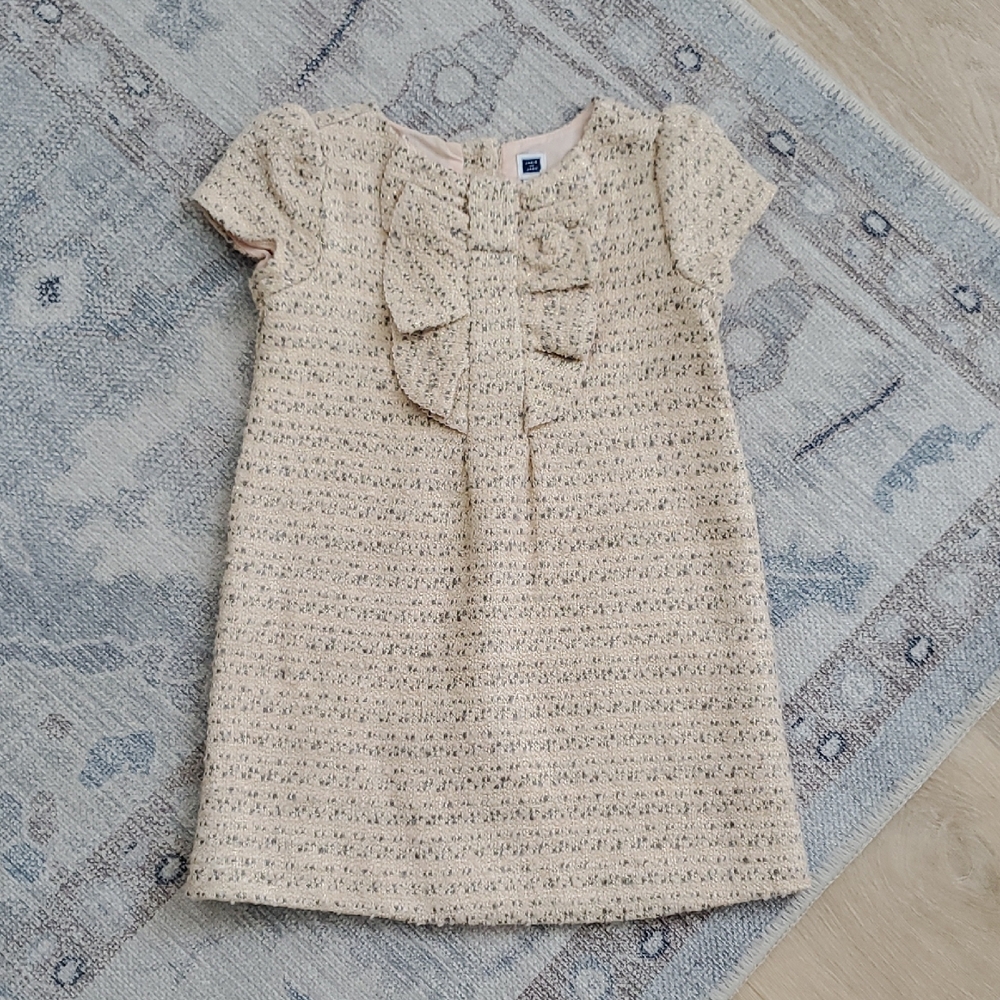 Janie and Jack Toddler Girls Boucle Ruffle Dress Sz3